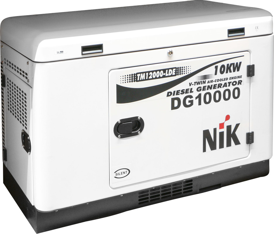 Генератор дизельний NIK 1 фаза (220В), 10кВт, (DG 10000)